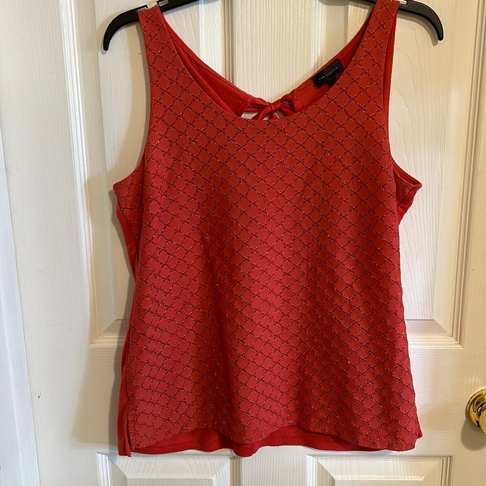 The Limited Dressy Tank with Gold stitching